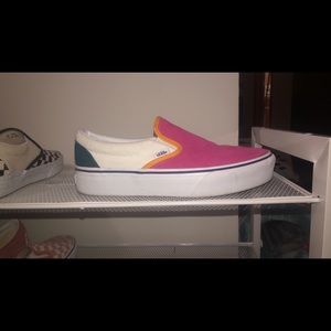 vans classic slip on platforms